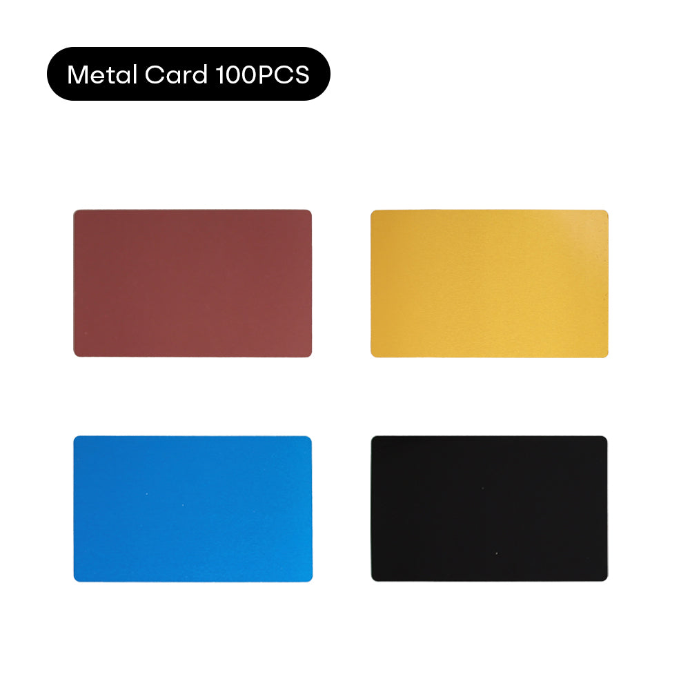 100 PCS Metal Cards