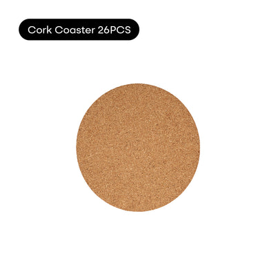 26 PCS Cork Coasters