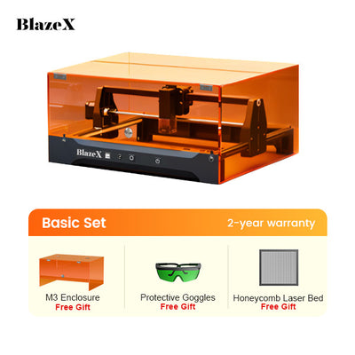 BlazeX M3 10W Enclosed Laser Engraver and Cutter